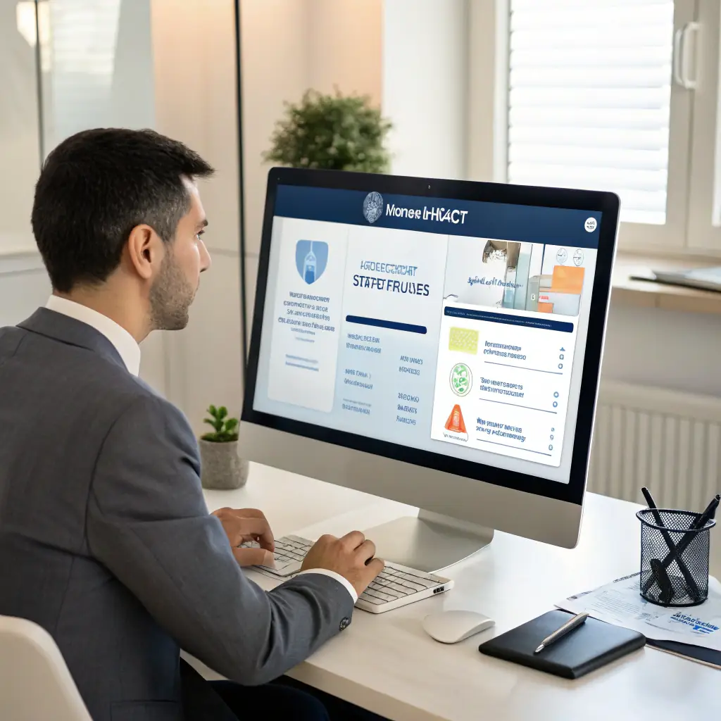 A professional, modern image representing medical billing compliance. The image should convey trust, security, and accuracy, possibly featuring a stylized representation of data protection or regulatory oversight in a healthcare setting.