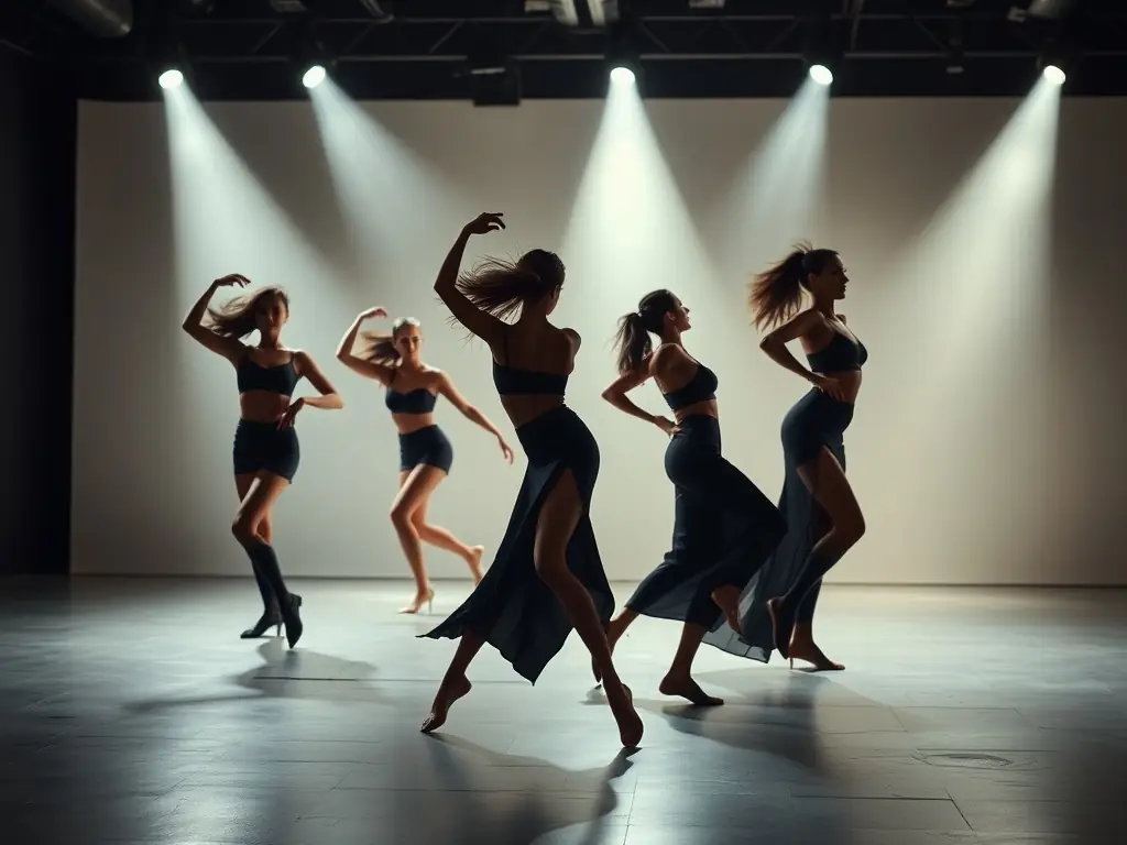 An inspiring image of performers during a contemporary stage act, emphasizing innovation and artistic expression.