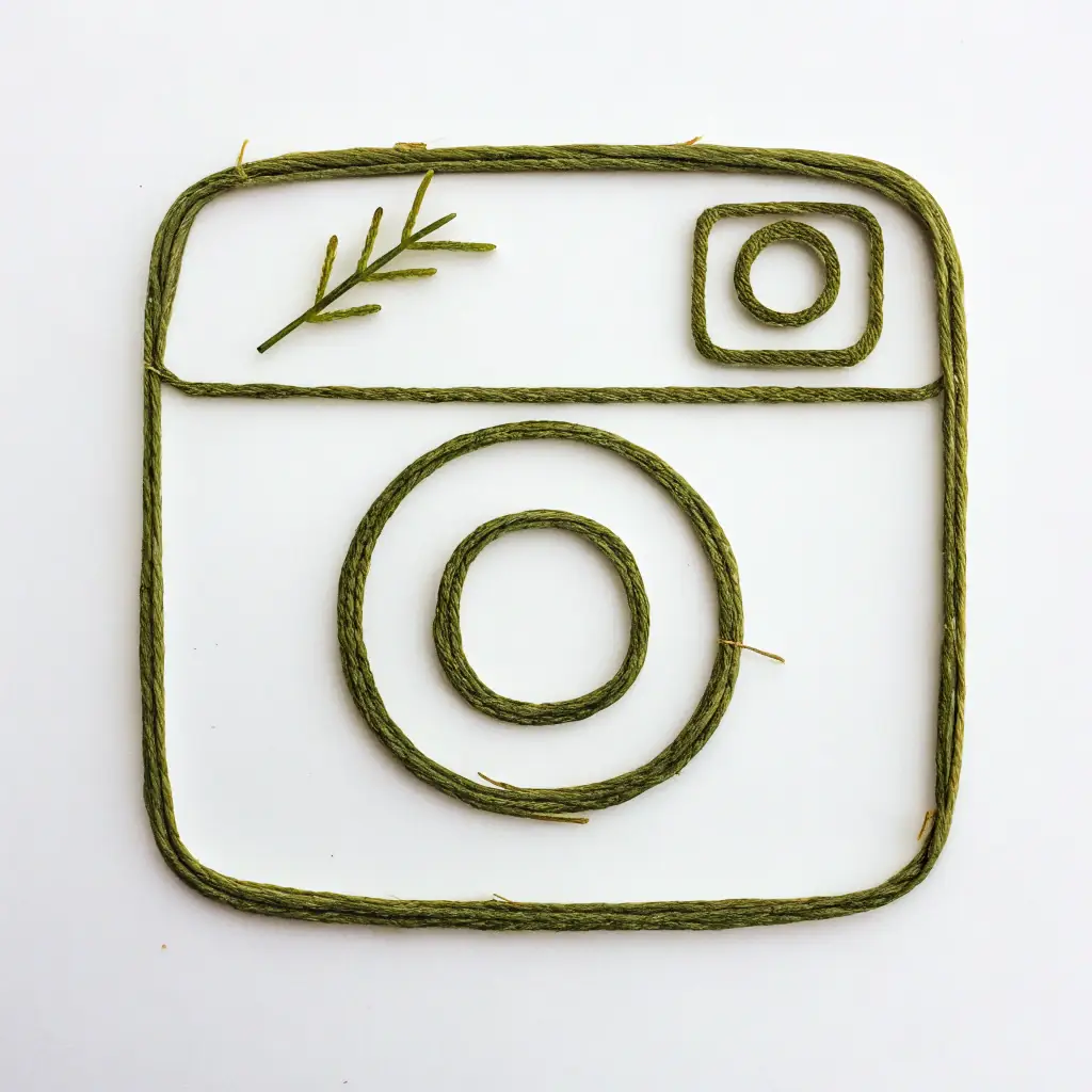 Instagram logo on a white background