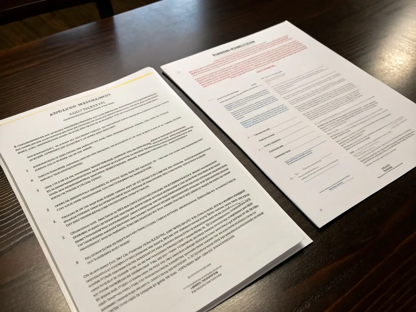 A split image showing two different versions of the same document, one correctly formatted and accepted, the other rejected with a red stamp, illustrating the consequences of non-compliance.