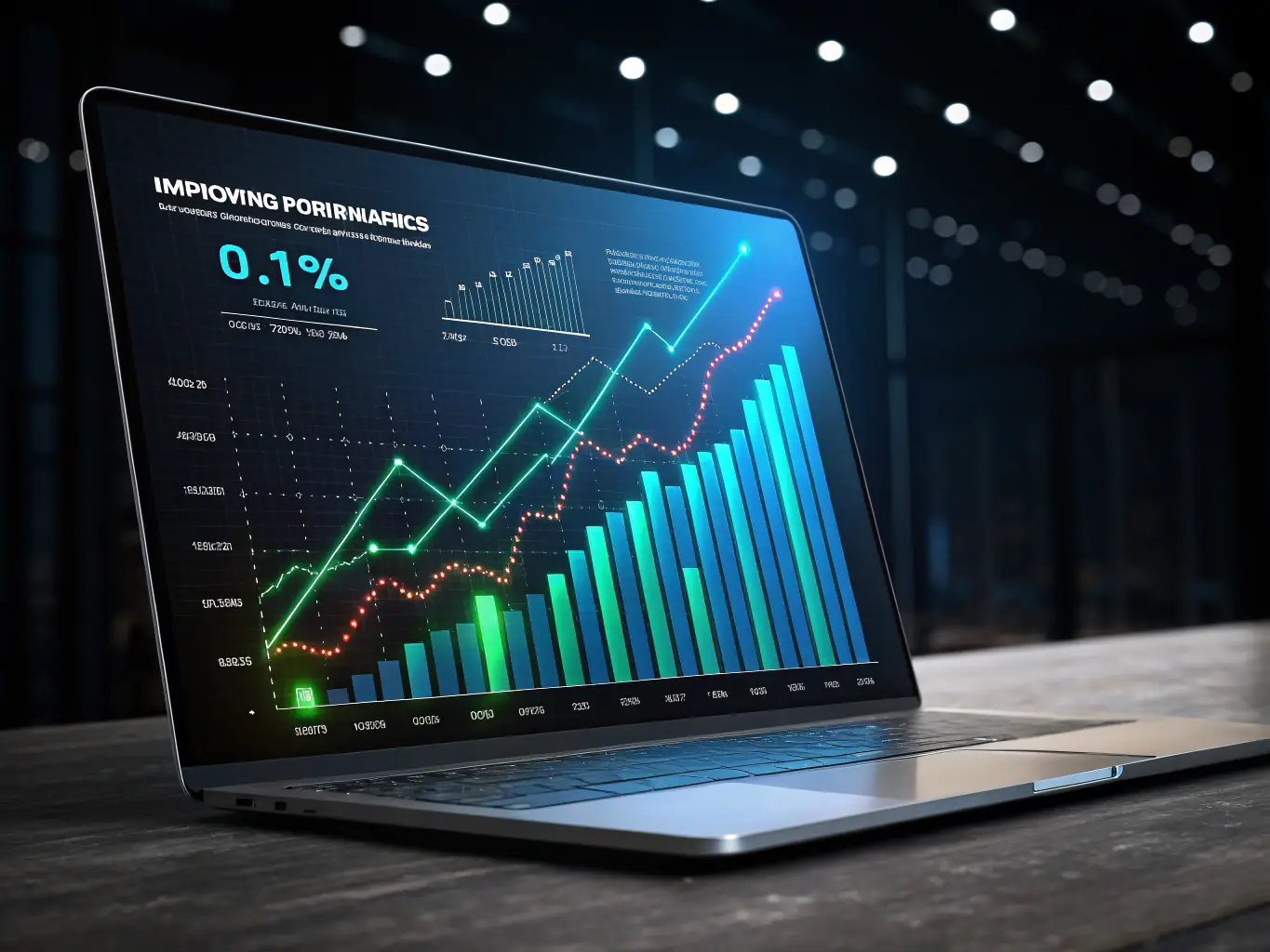 a graph illustrating a 300% increase in organic traffic, symbolizing impressive growth or a logo of a prominent client