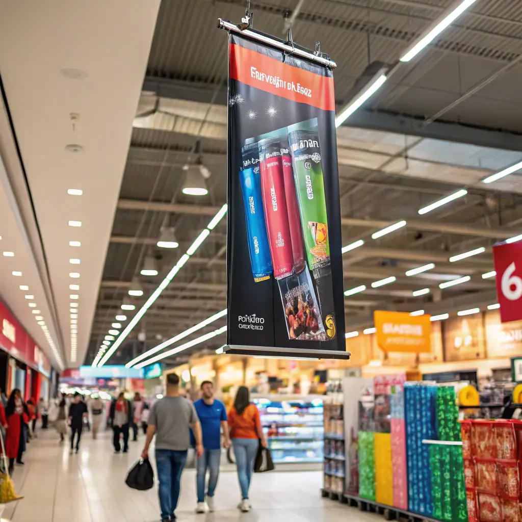 A dynamic, high-resolution image showcasing a bustling retail environment with shelves stocked with diverse beverage brands, emphasizing the company's retail reach and distribution network.