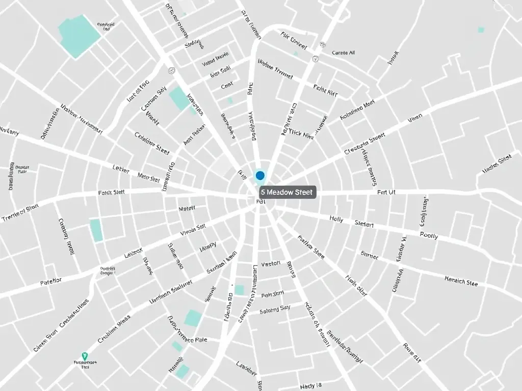 A map showing the location of Denovo Physio & Rehab Limited at 5 Meadow Street, Preston PR1 1TP, UK.