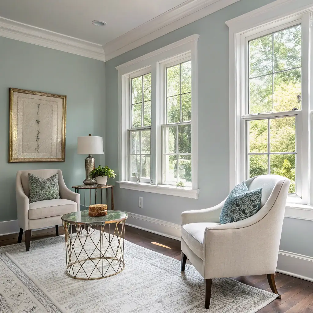 A minimalist photograph featuring an empty room with a threshold leading to another space, bathed in natural light. The focus is on the architectural elements and the sense of transition, without any people or overt spiritual symbols present.