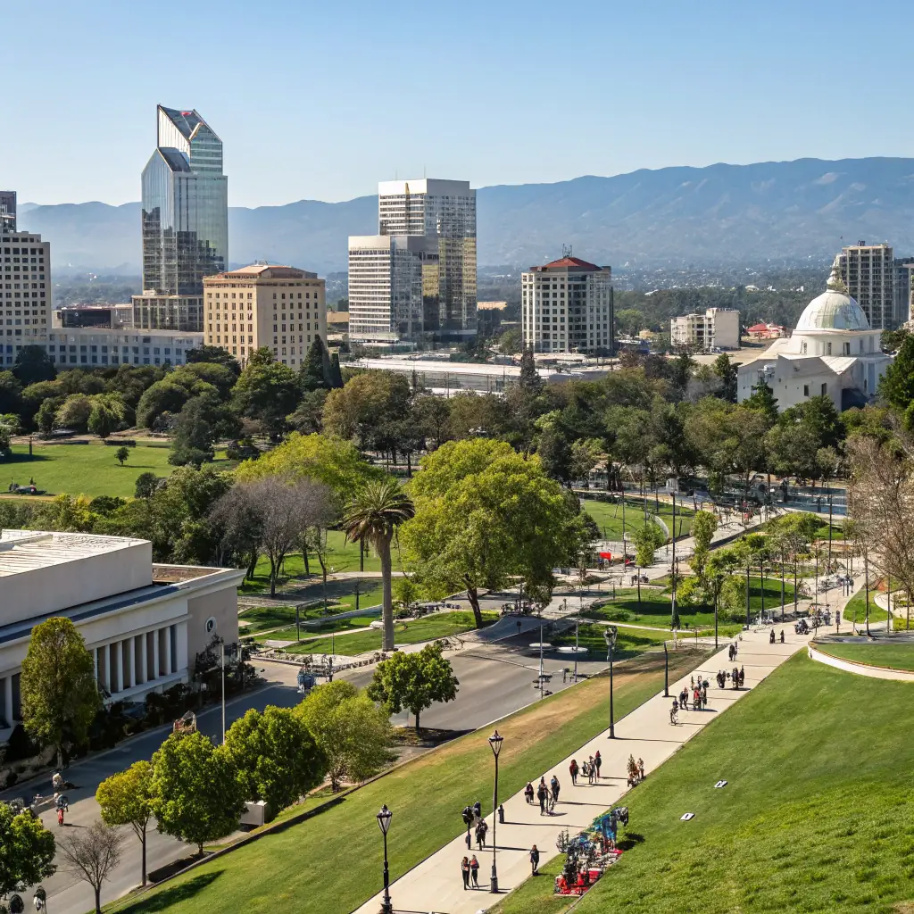 A professional image of San Jose cityscape with recognizable landmarks, representing the local service area for Trustpoint.