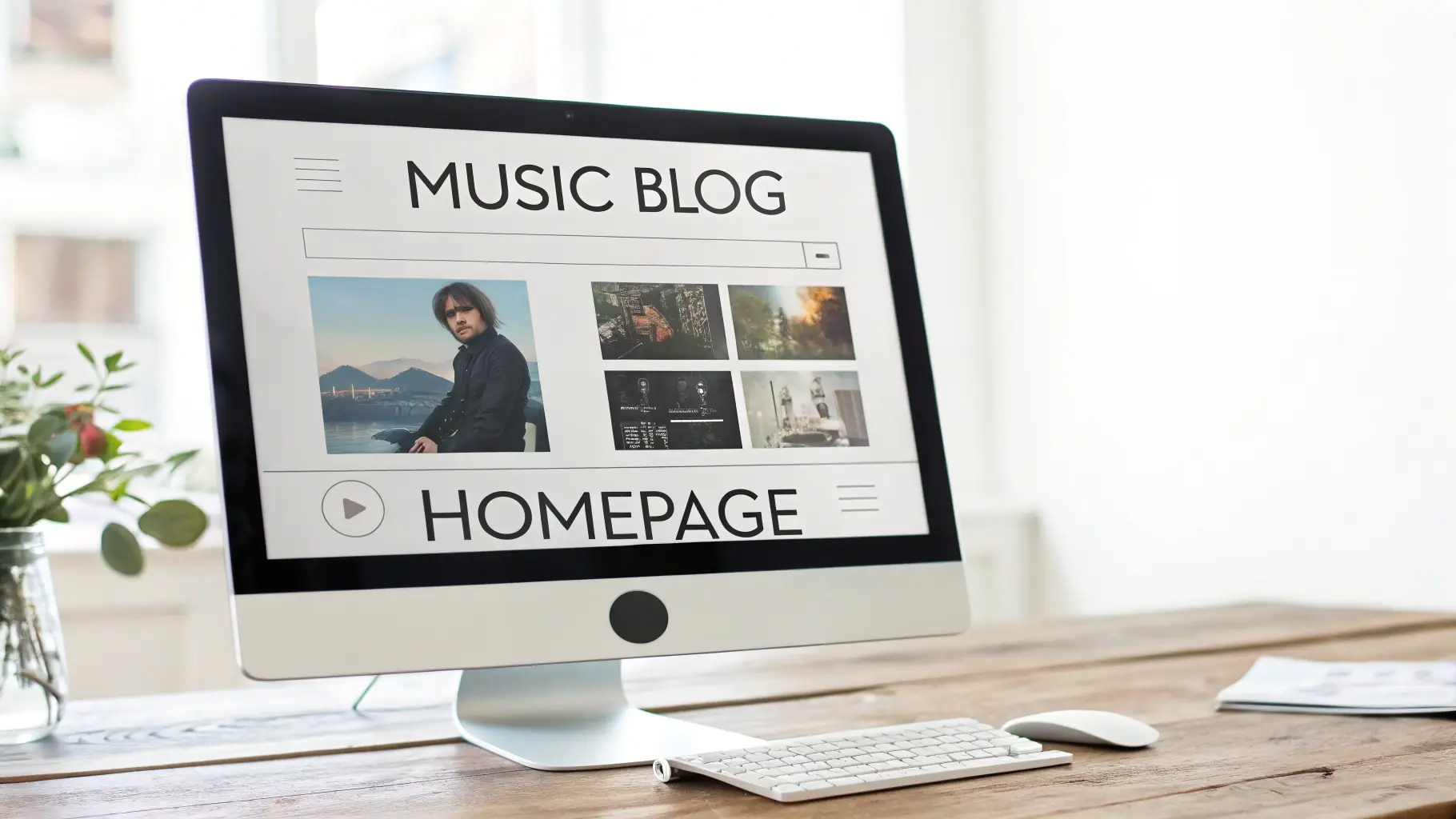 A blog post on a screen with high-quality images and an embedded video enhancing the text.