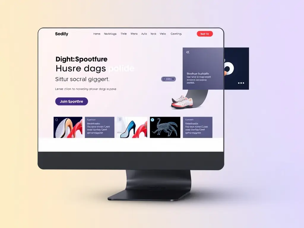 A screenshot of a modern web design project showcasing aesthetics and functionality.