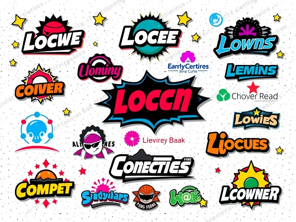 A collection of creatively designed logos for various clients, showcasing diversity and innovation.