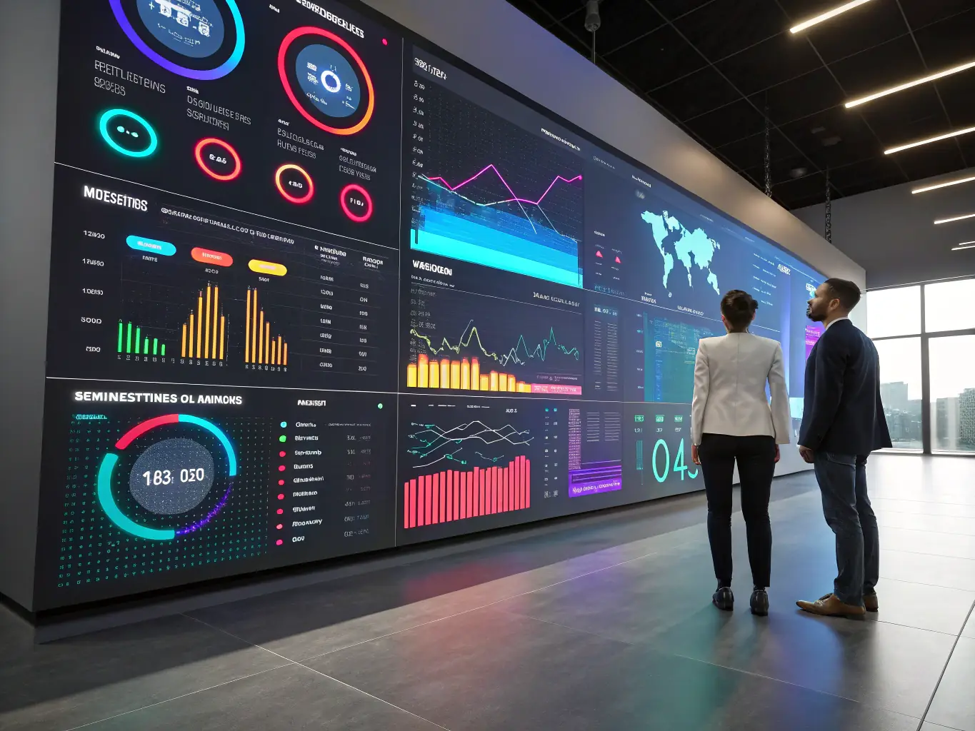A professional digital marketing service interface showcasing automated link creation, analytics dashboards, and product connection features for CBIZ's diverse offerings.