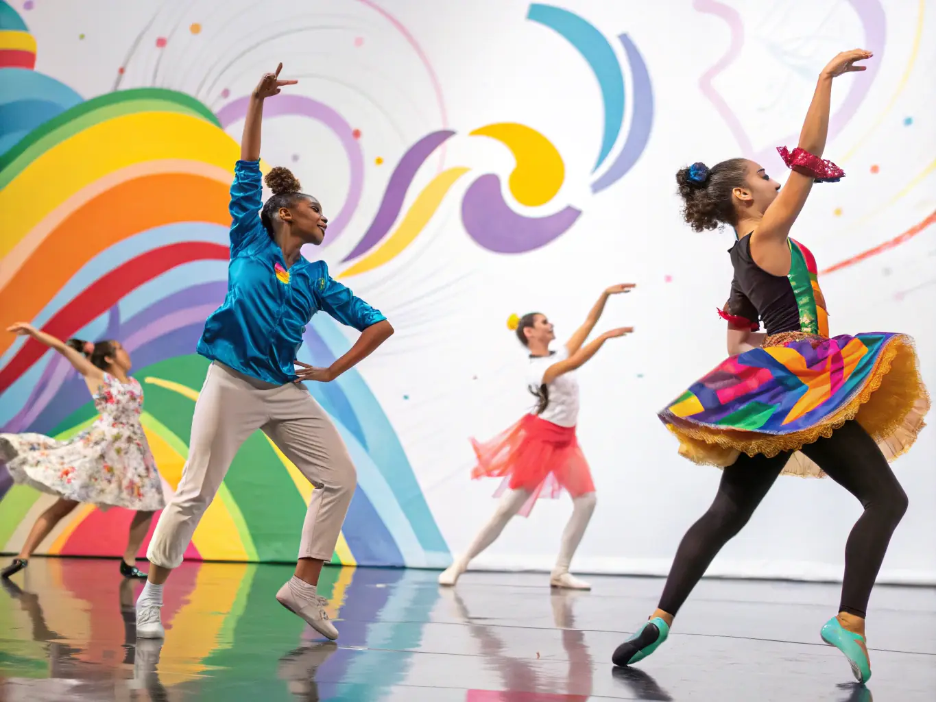 A vibrant collage of recent performances, exhibitions, and artistic events organized by SICECISESAIT, capturing the essence of their creative activities.