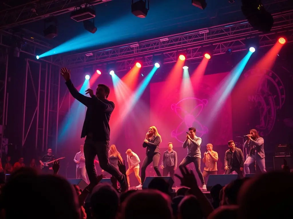 An inspiring image of a recent live performance or art exhibition by SICECISESAIT, emphasizing their vibrant artistic environment.