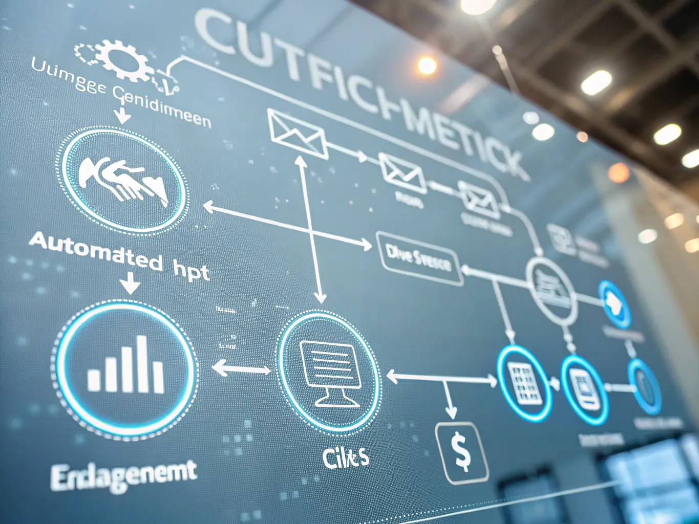 A visual icon representing a step-by-step process, such as numbered icons or a flowchart illustrating application review, verification, onboarding email, and platform access.