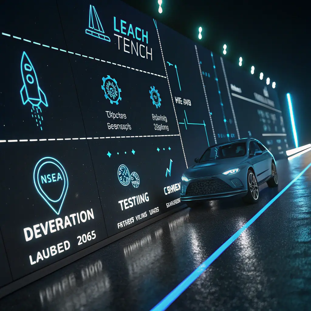 A visual representation of a four-step timeline, subtly designed, illustrating the project execution framework: Discovery, Planning, Execution, and Results. The image should convey a sense of structured progress and achievement.