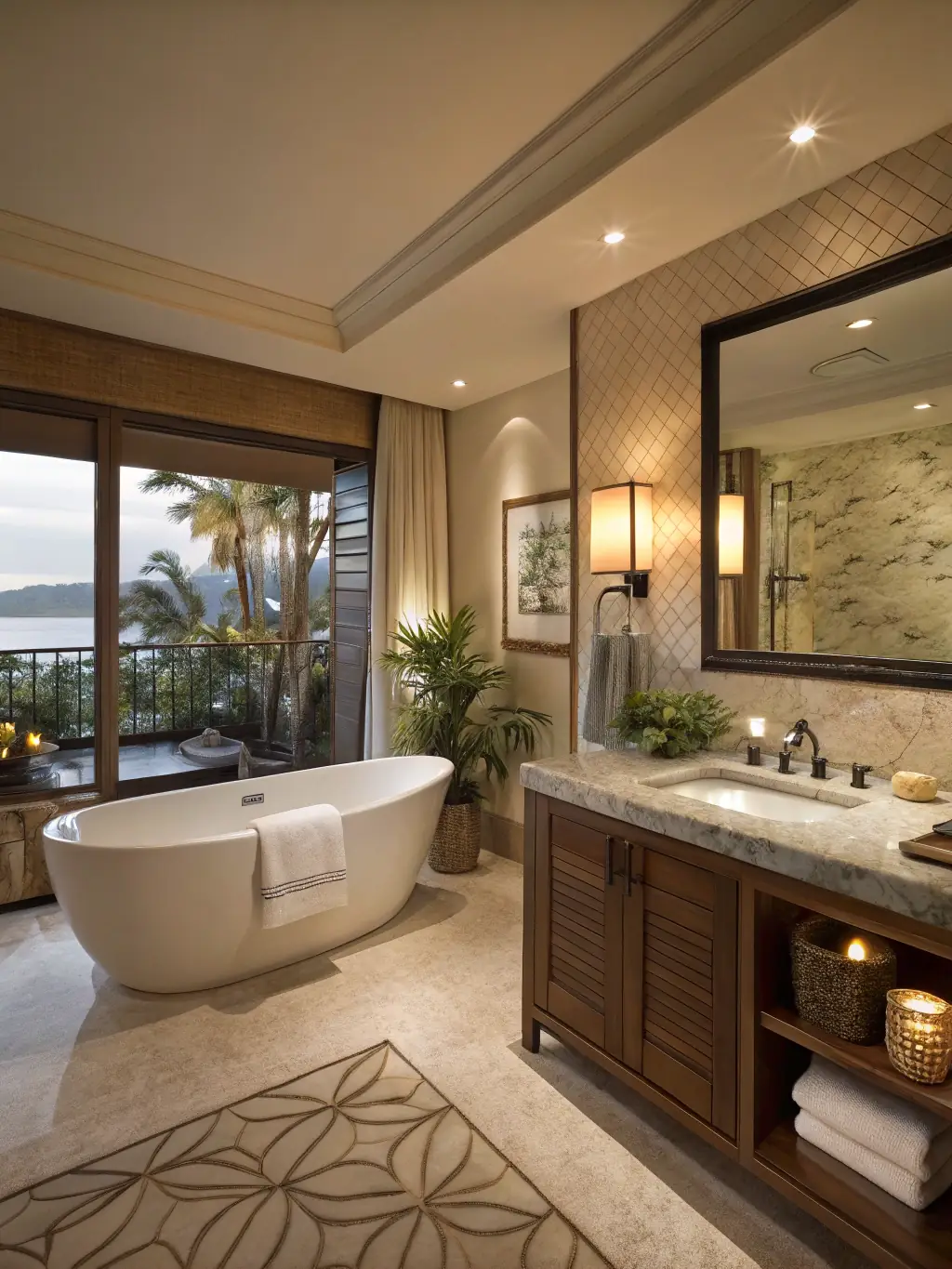 A newly renovated bathroom with modern fixtures, highlighting Haynes and Frost's expertise in bathroom installations.