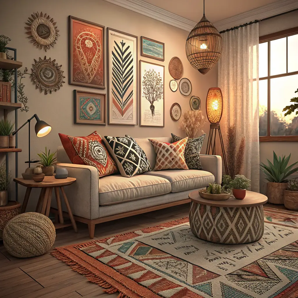 An image suggesting decoration, perhaps a beautifully decorated room or a person adding finishing touches to a space.