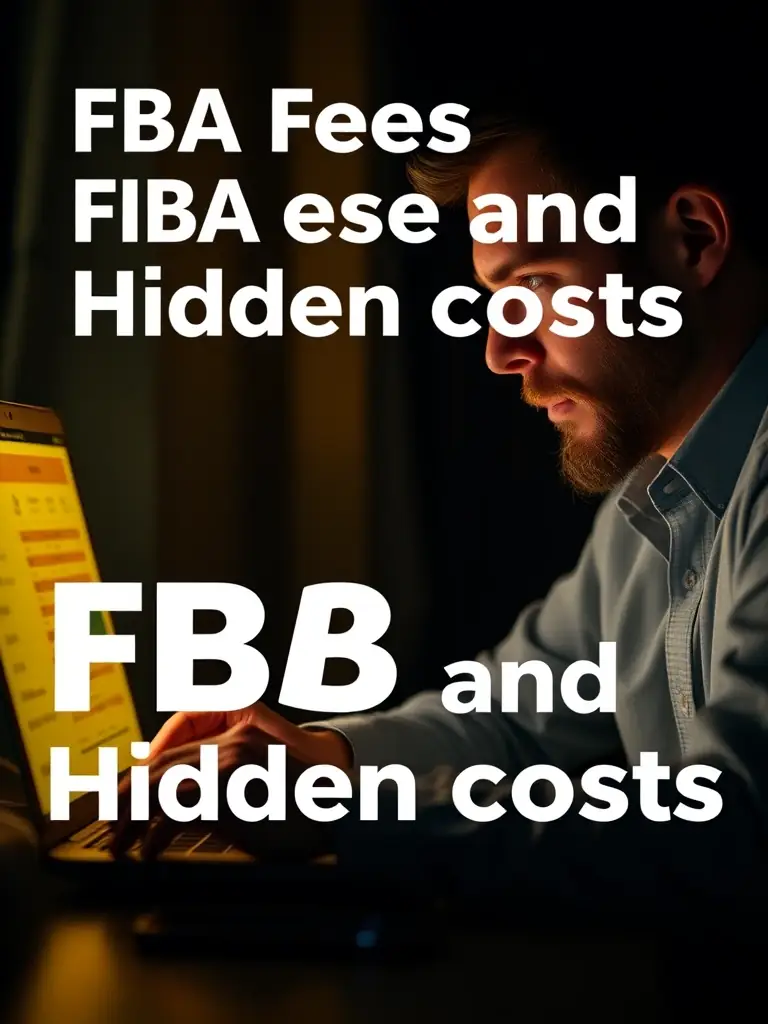 An image depicting the analysis of FBA fees and hidden costs, used to highlight Omegacube's ability to identify and address potential financial inefficiencies for clients.