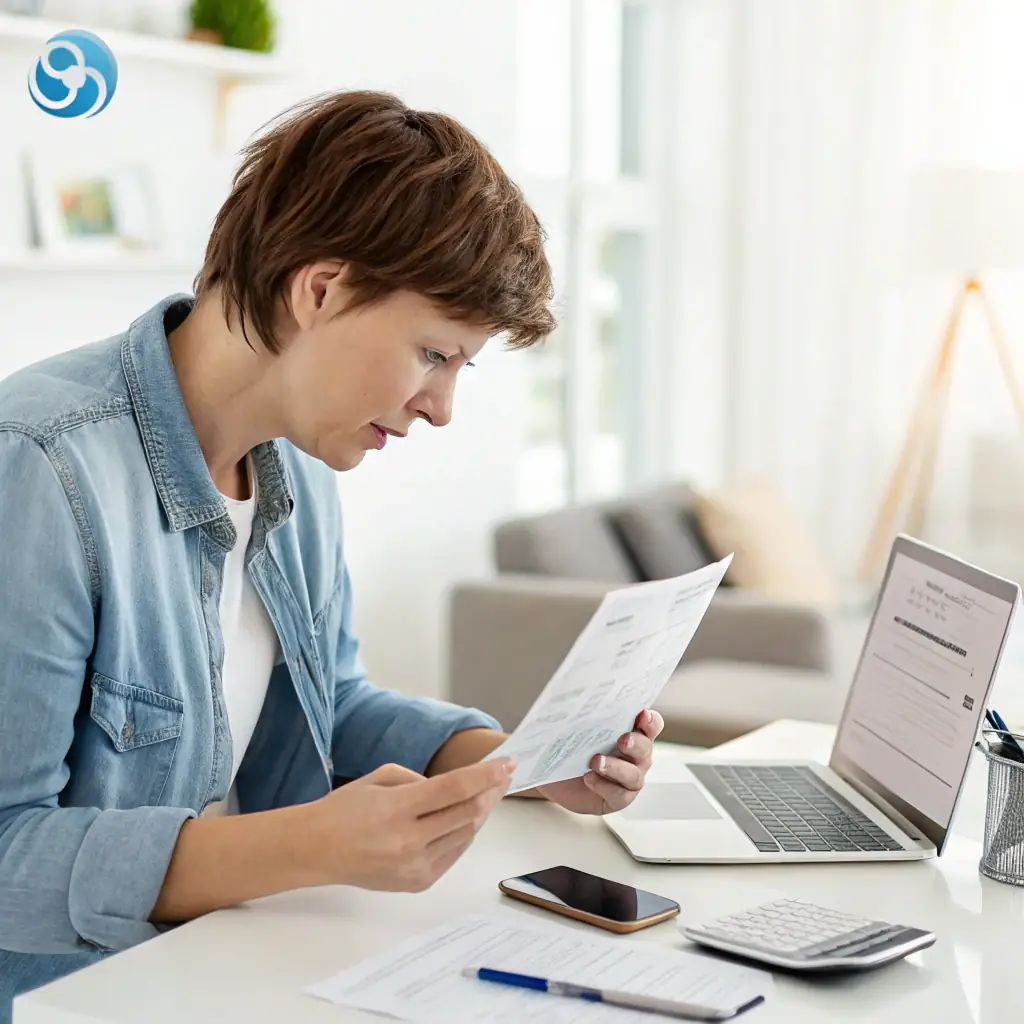 A concerned individual looking at a phone displaying a suspicious investment platform, highlighting the need for caution and professional investigation.