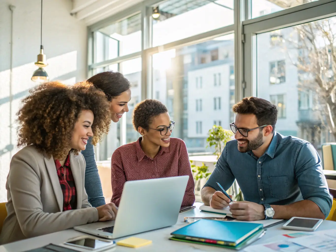 A professional team working on a custom e-commerce website for small businesses, emphasizing local business growth and digital success
