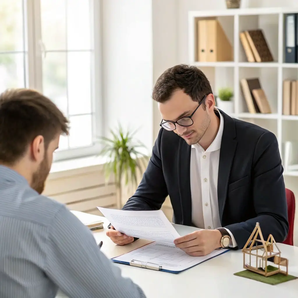 A professional setting with a Trustpoint legal expert assisting a client with their ITIN renewal paperwork, emphasizing accuracy and efficiency.