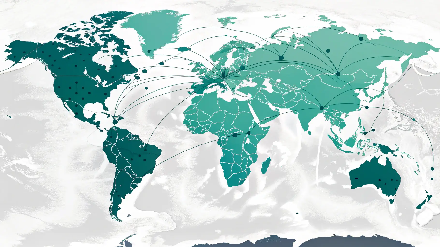 A world map highlighting Rakuten's key markets in Japan, Europe, and the US, with icons representing electronics, fashion, and health categories.