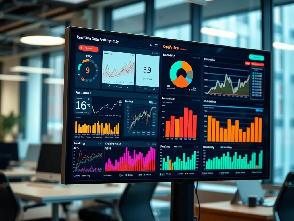A detailed dashboard displaying real-time supply chain data, highlighting Process Point's ability to provide full visibility into operations.