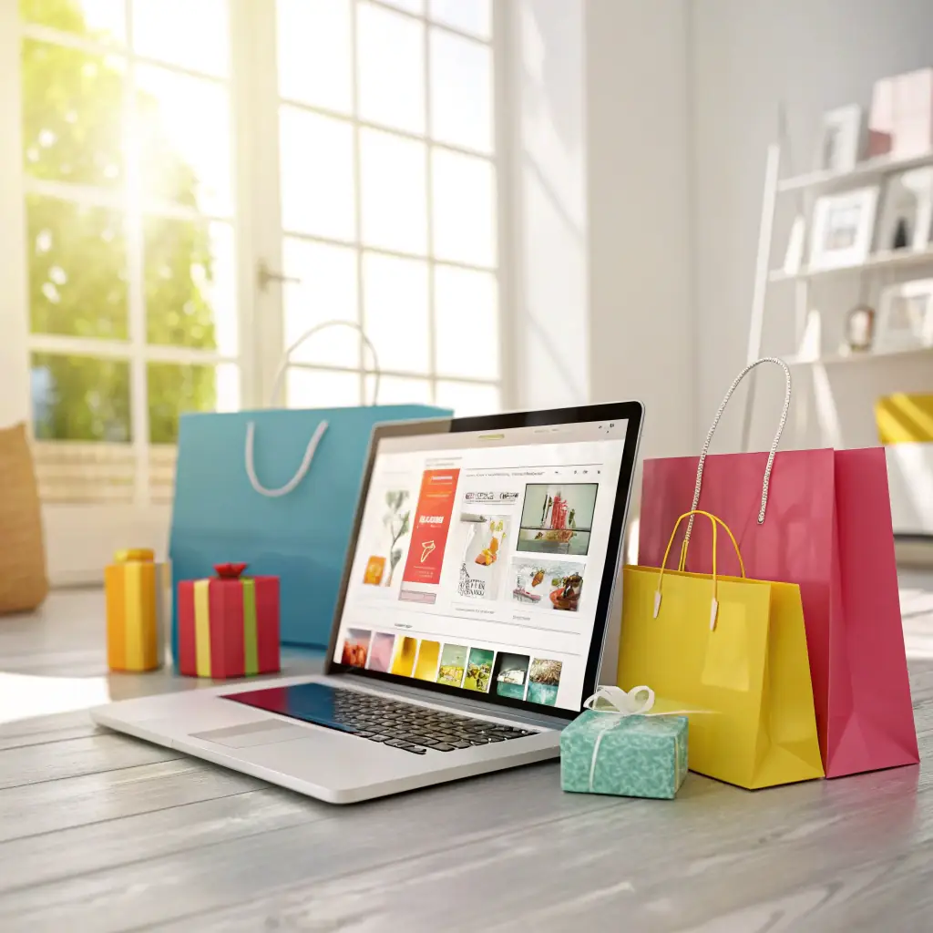 A clean, modern e-commerce website design showcasing various products with clear call-to-action buttons, emphasizing user-friendly navigation and a secure checkout process. The website should reflect a professional and trustworthy brand image.