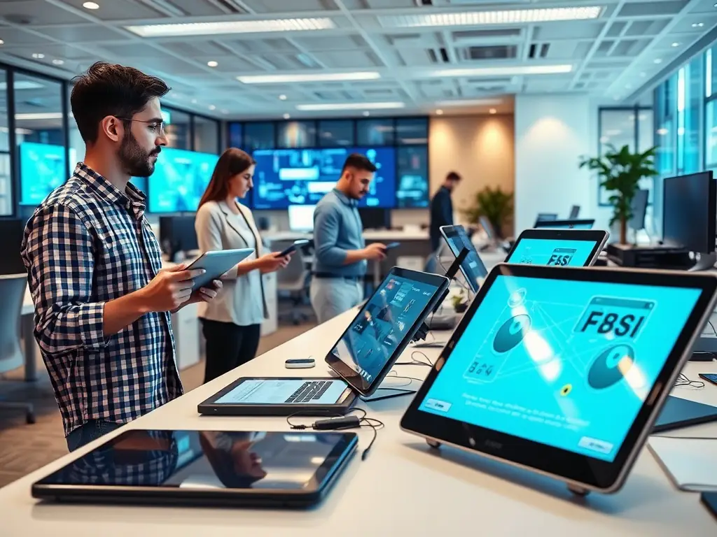 A compelling image of a creative digital workspace, symbolizing innovation and strategic success.
