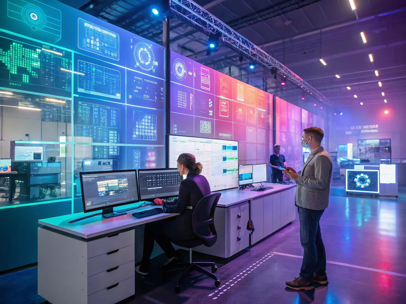 An engaging visual of a digital project in action, with vibrant colors and dynamic elements to attract attention.