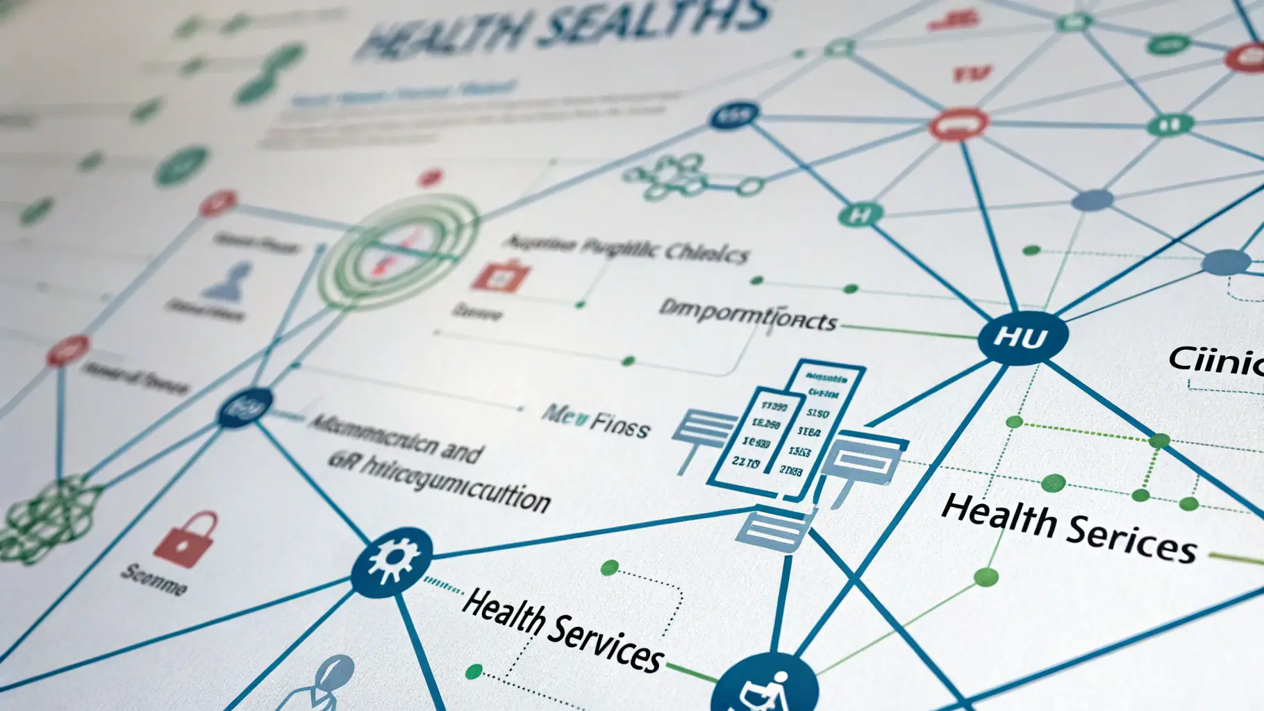 A network connecting caregivers and care facilities, visualized as interconnected nodes and lines, with a focus on transparency and data flow.