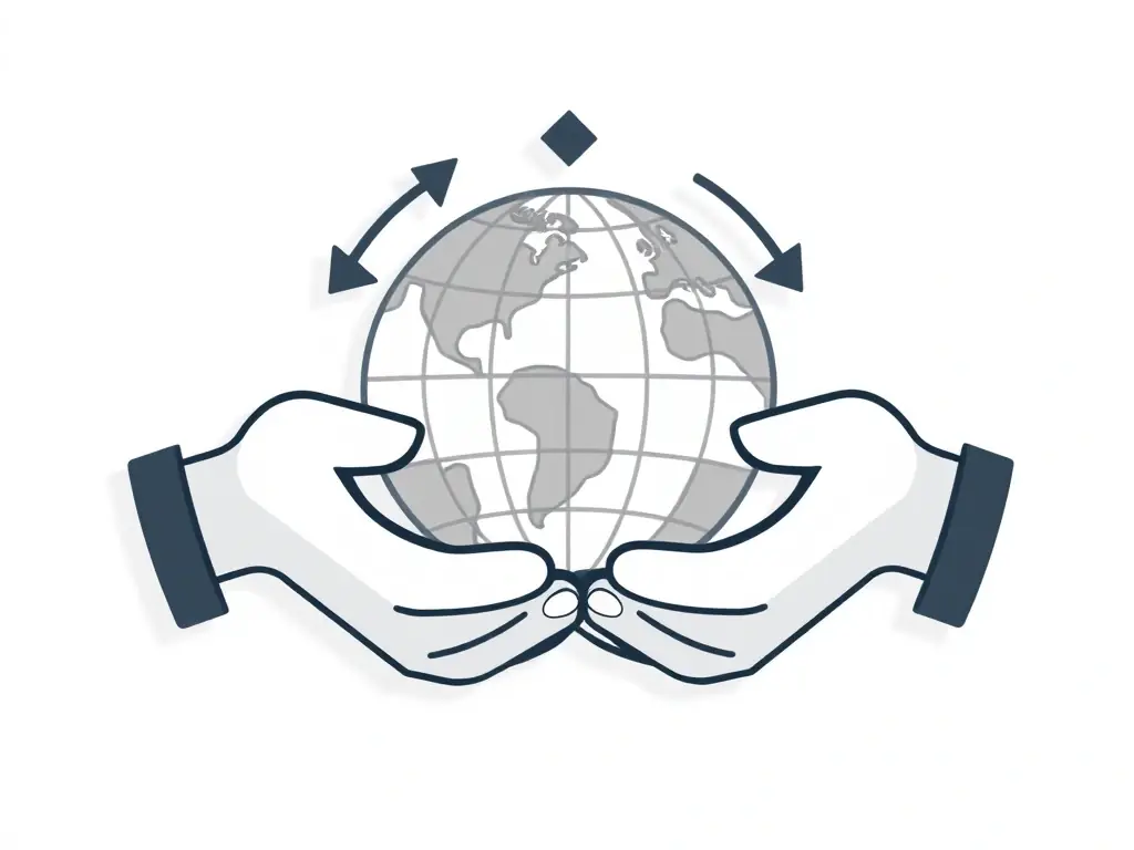 A professional icon representing partnership and export services, placed above the heading to symbolize collaboration and logistics.