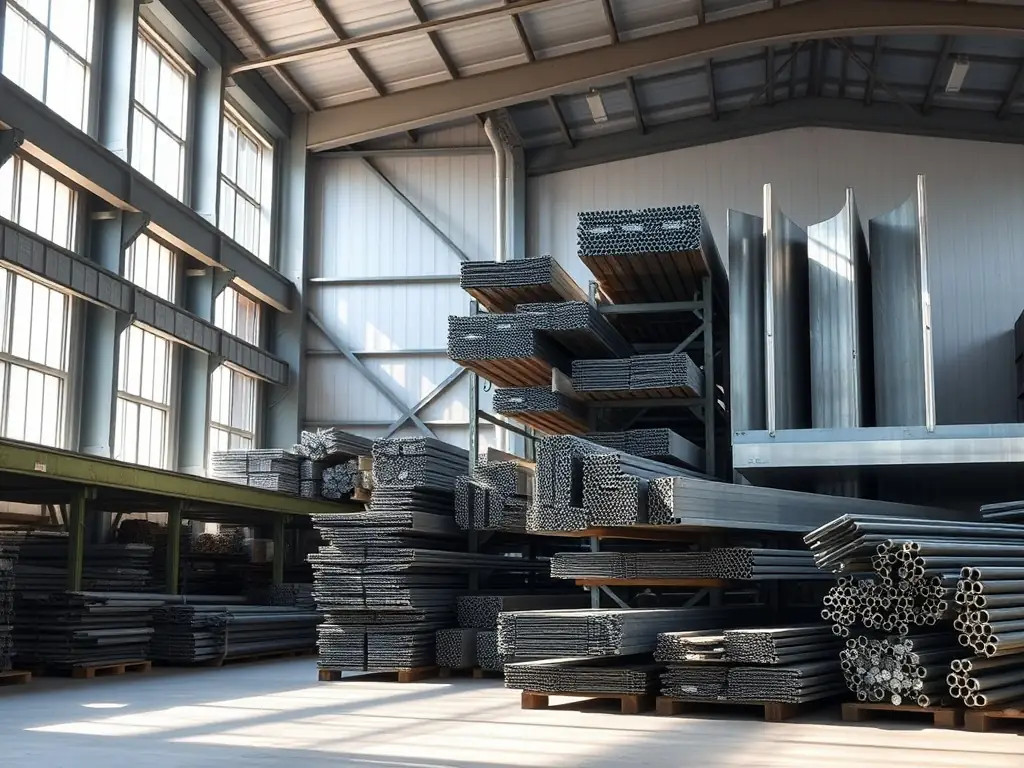 A professional image representing high-quality metal products and industrial waste management solutions, suitable for a corporate B2B industrial website.