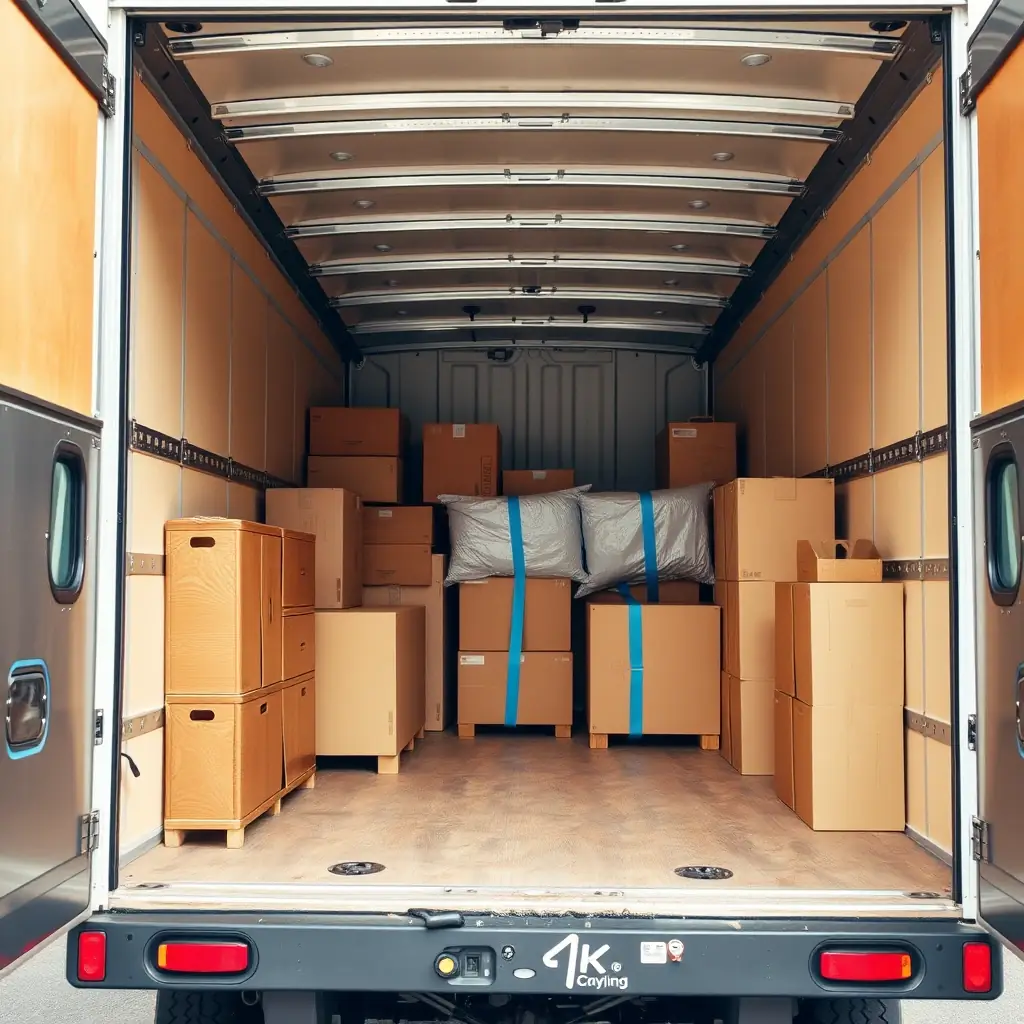 A truck being loaded with special equipment, representing special equipment relocation services.