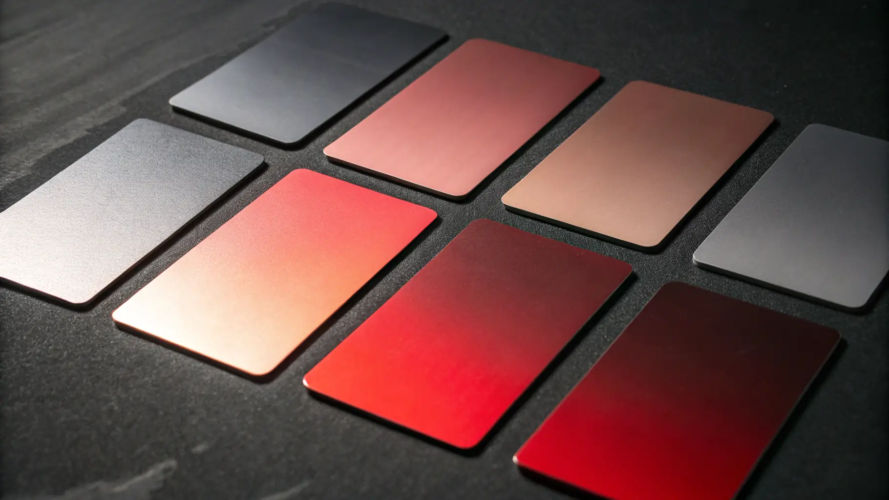 a set of three modern, minimalistic case study cards with dark gradient backgrounds, subtle borders, rounded corners, and animated hover effects