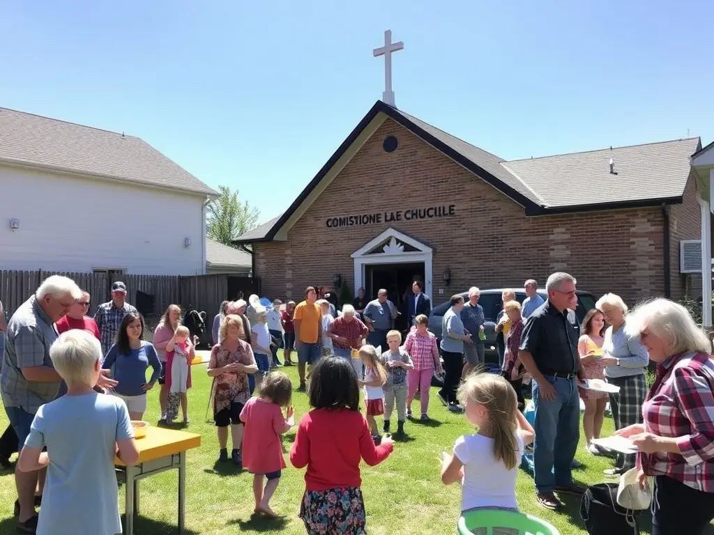 An engaging photo of a community event at the church, emphasizing local participation and cultural celebration.