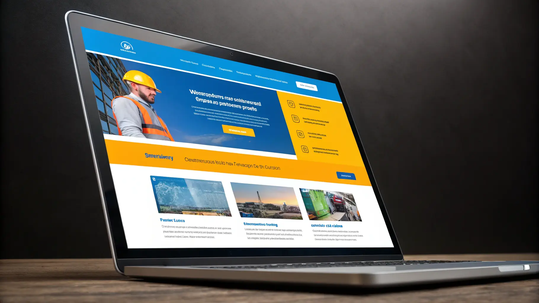 A modern website design showcasing a user-friendly interface and visually appealing layout, emphasizing the importance of effective web design strategies for online business success.