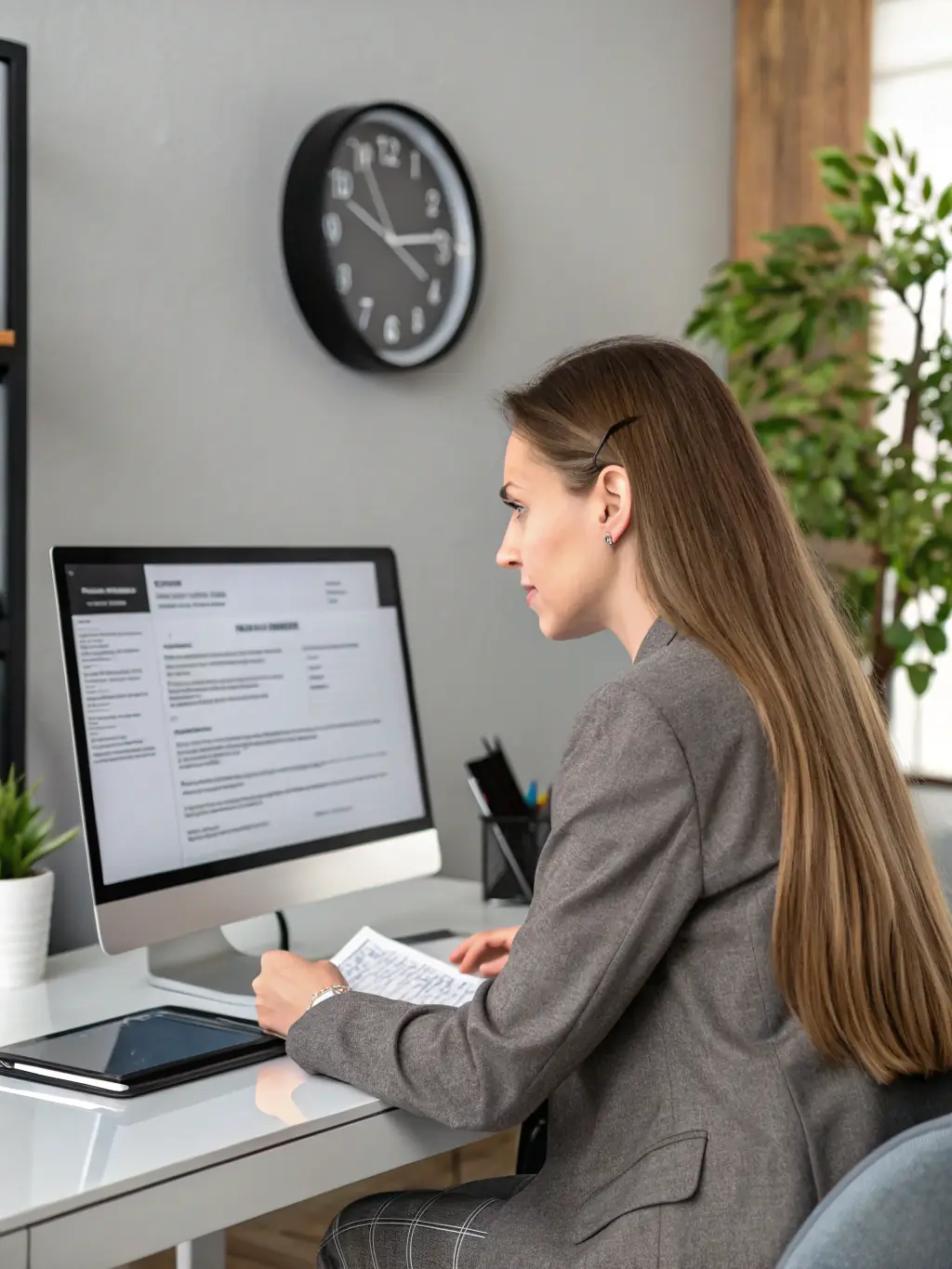 An image of an FBI background check document being prepared for apostille certification at Trustpoint, showcasing the detailed process and security measures.