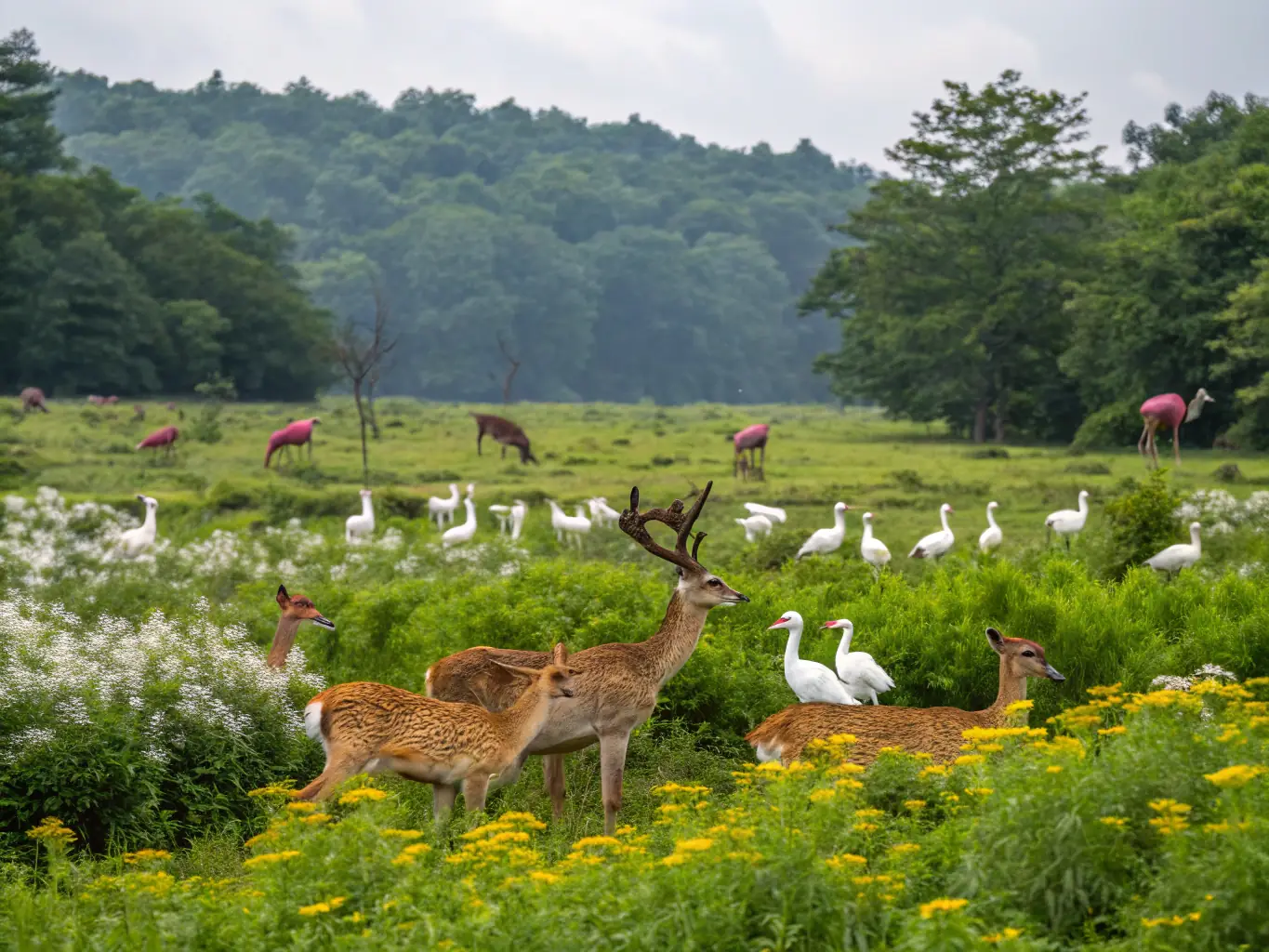 A collage of wildlife, hunters, and community activities showcasing the club's efforts.