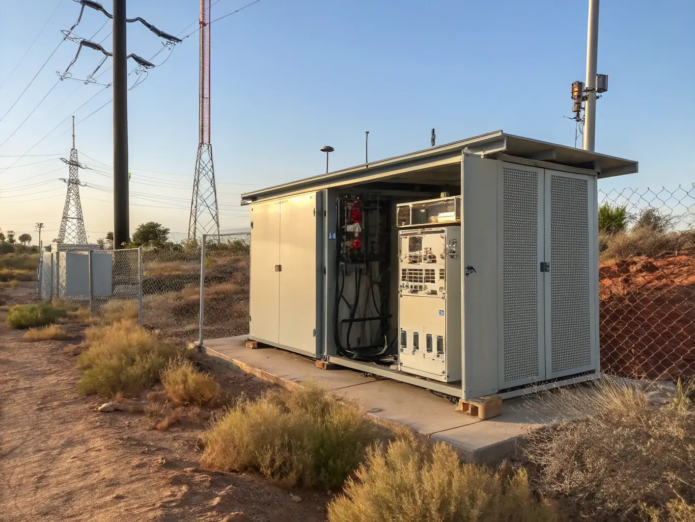 a solar lighting system with durable outdoor-rated enclosures and thermal management for challenging environments