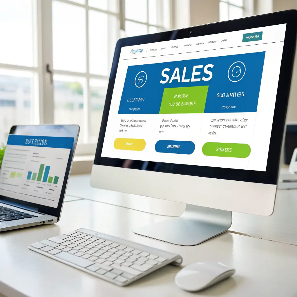 An image showcasing a user-friendly website interface with strategically placed call-to-action buttons, persuasive language highlighting product benefits, and a seamless checkout process, reflecting OmegaQube's conversion-focused web design approach.