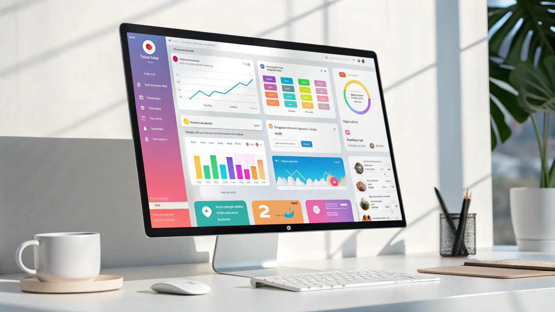 An AI voice assistant helping a customer with a query, displayed on a digital screen.