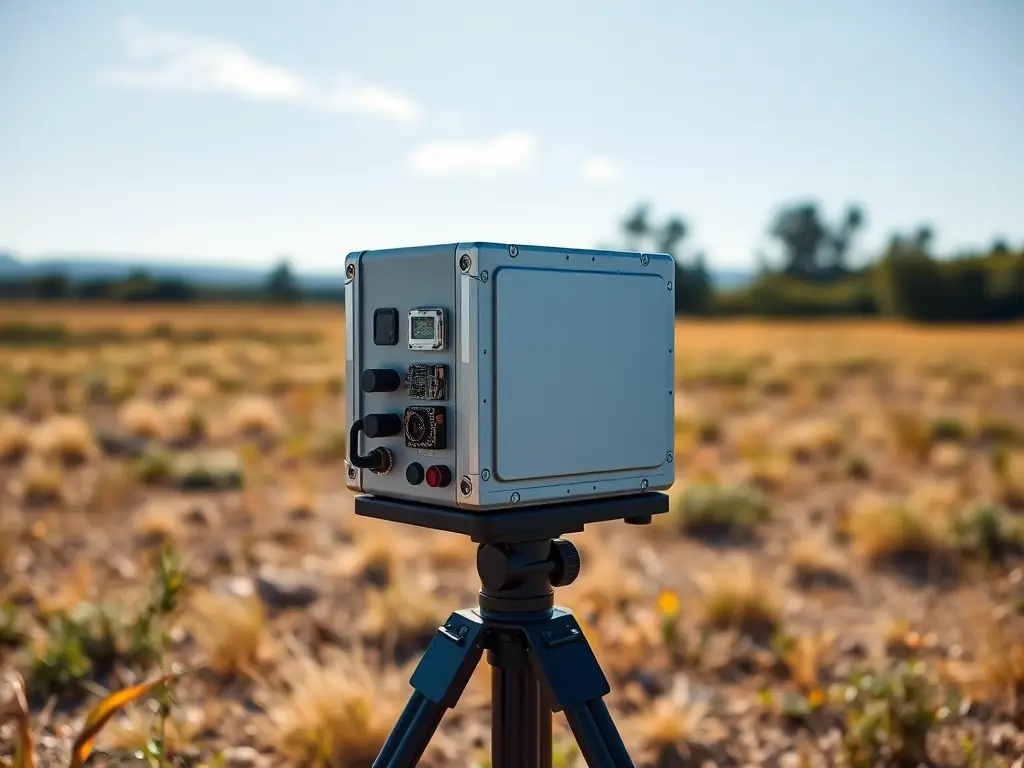 A lightweight, portable outdoor 5G gNB with integrated components, designed for quick deployment in diverse environments.