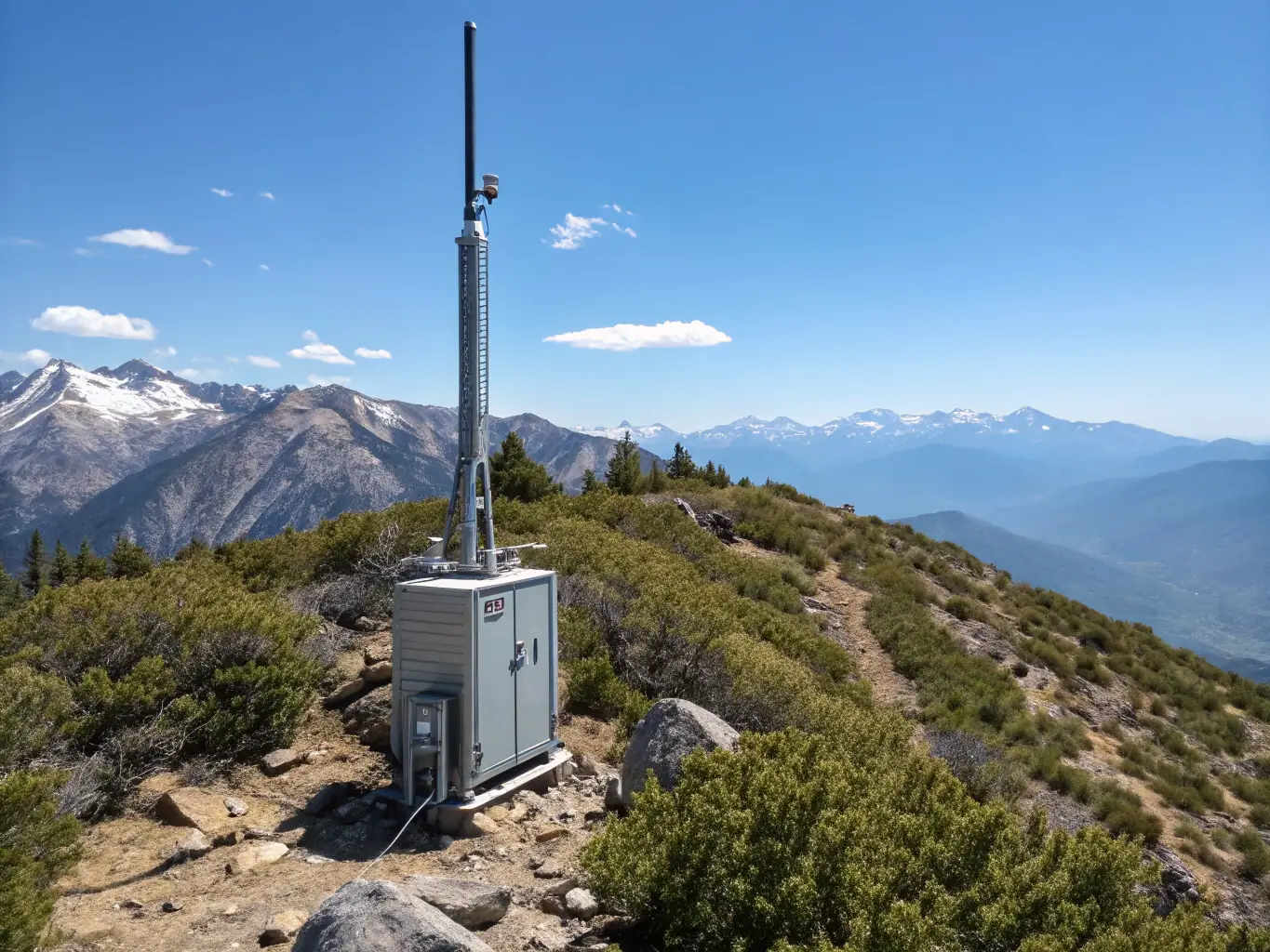 A compact outdoor 5G antenna with IP65 rating, suitable for rural and suburban deployment scenarios.