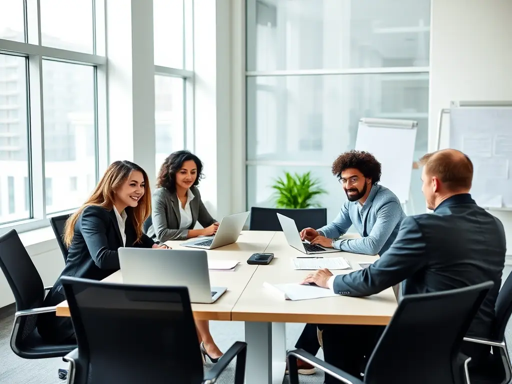 An image of a diverse group of people receiving personalized legal document assistance in a comfortable and accessible setting.