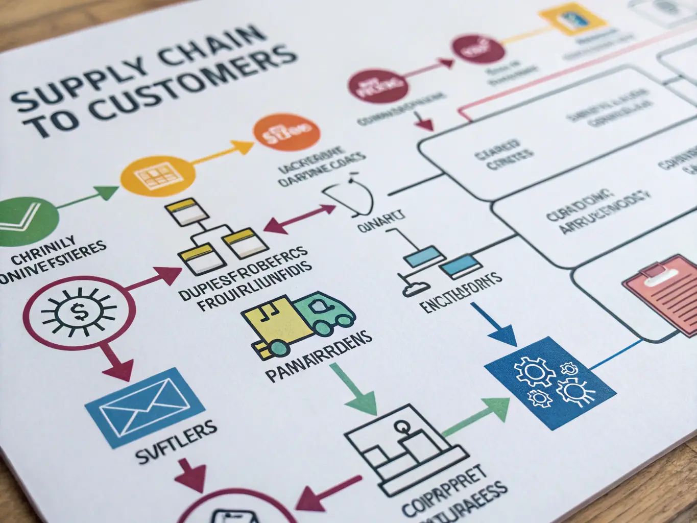 A flowchart diagram illustrating the sourcing process steps: Needs Assessment, Factory Sourcing, Negotiation, Quality Control, Shipping & Logistics, and Ongoing Support.
