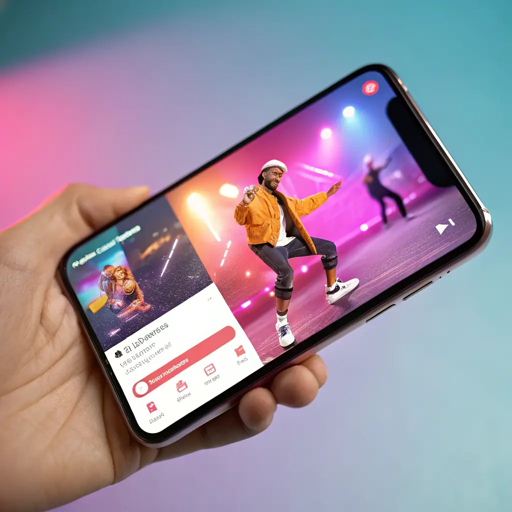 A dynamic image showcasing a vertical video being viewed on a smartphone, surrounded by icons representing brand integration and campaign analytics, symbolizing the effectiveness of Boundless's microdrama system.